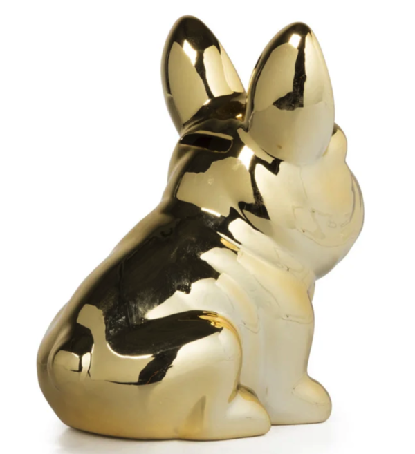 Spaarpot; Franse Bulldog goud