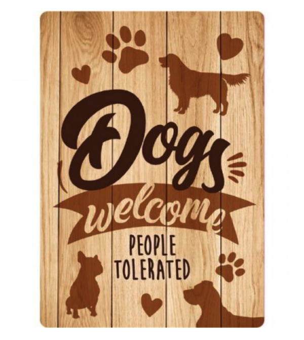 Waakbord: Dogs Welcome