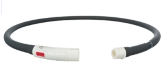 Trixie lichthalsband USB, Siliconen, zwart, 70 cm nekomvang (verstelbaar)