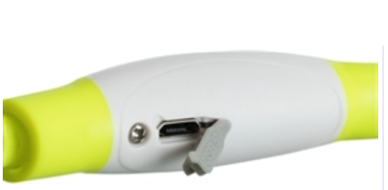 Trixie lichthalsband USB, TPU, groen, 40 of 65 cm nekomvang (verstelbaar)