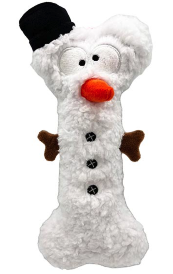 Lulubelles Power Plush Holiday Snowman Bone